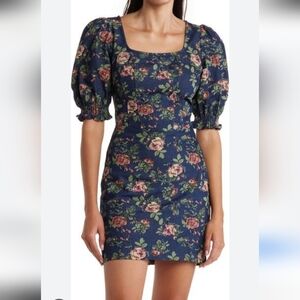 Betsy Johnson New NWT Floral Denim Dress